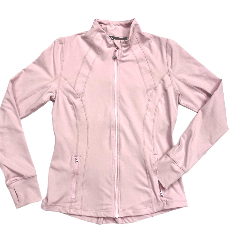 90 DEGREE Blush Full Zip Athletic Top - Picture 1 of 2